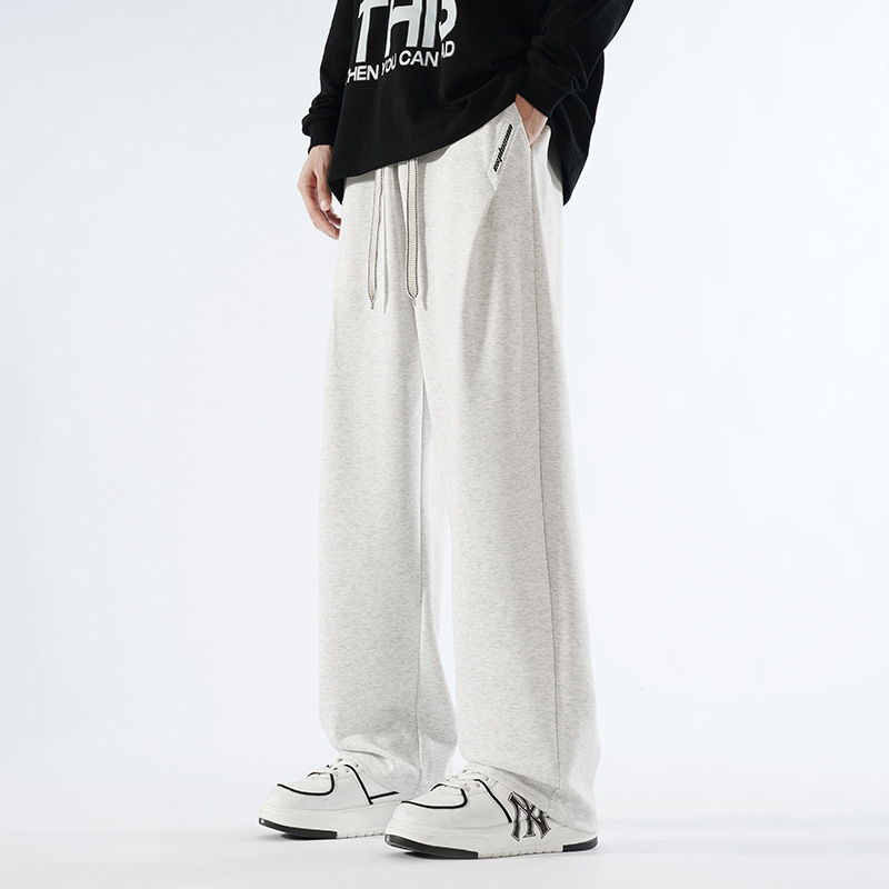 Casual široke hlače s flis podstavom, srednje visine struka, bez pojasa, za jesen