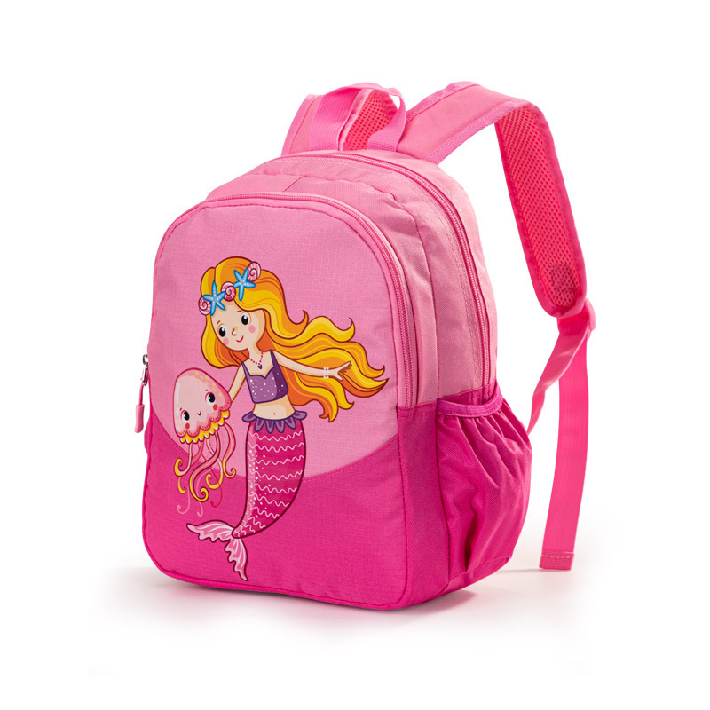 Vaikų kuprinė su vienaragio motyvu, Oxford audinys, kvėpuojanti, lengva, pečių dirželiai su oro pagalve