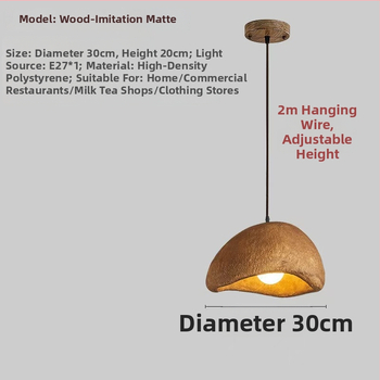 Živicový luster, škandinávsky štýl, LED svetlo, jednoramenný luster (220V; pokrytie 10–15㎡)