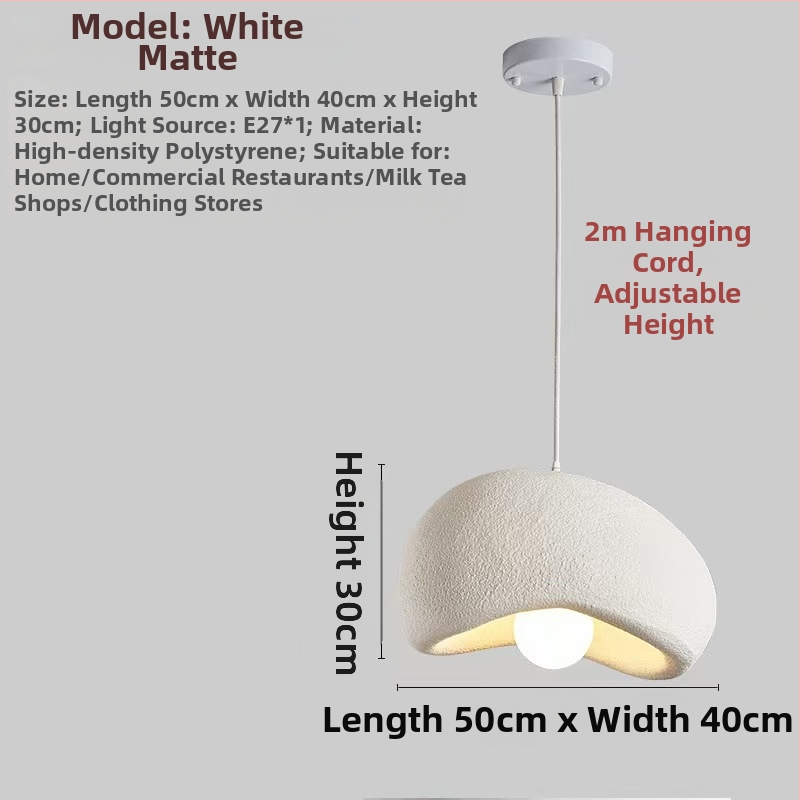 Živicový luster, škandinávsky štýl, LED svetlo, jednoramenný luster (220V; pokrytie 10–15㎡)