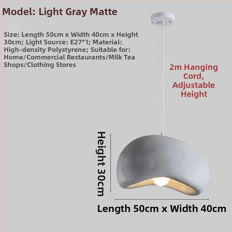 Živicový luster, škandinávsky štýl, LED svetlo, jednoramenný luster (220V; pokrytie 10–15㎡)