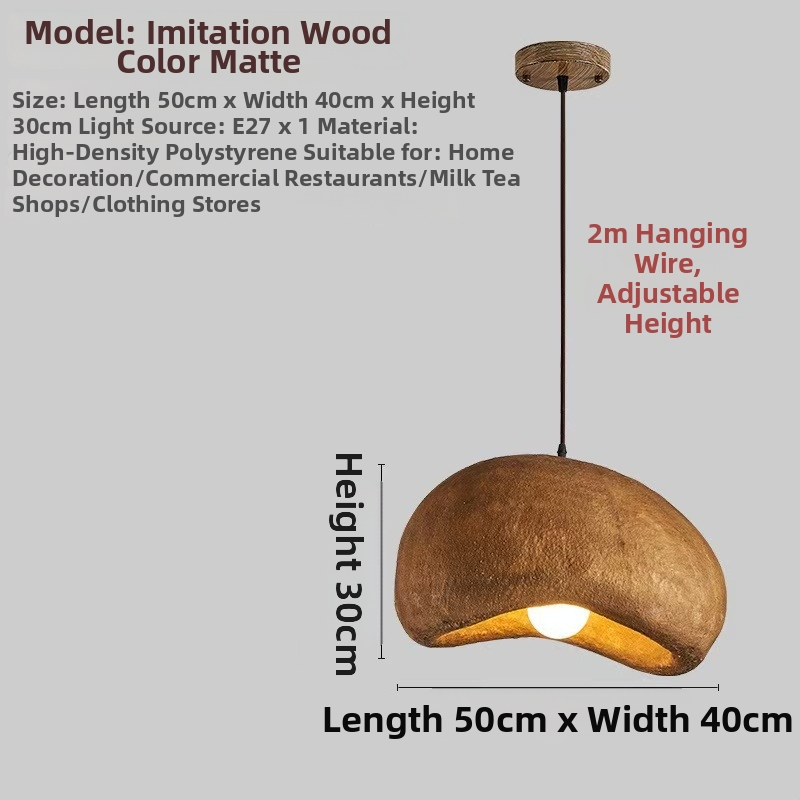 Živicový luster, škandinávsky štýl, LED svetlo, jednoramenný luster (220V; pokrytie 10–15㎡)
