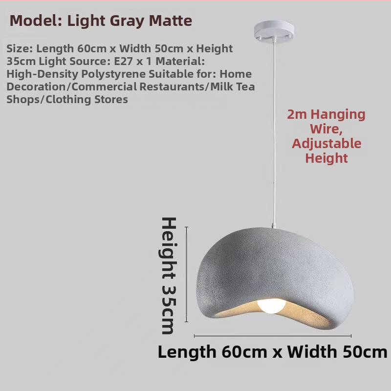 Živicový luster, škandinávsky štýl, LED svetlo, jednoramenný luster (220V; pokrytie 10–15㎡)