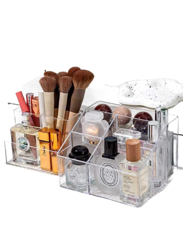 Priehľadný akrylový držiak na perá s veľkou kapacitou — organizér na písacie potreby na detskom stole, darček pre spolužiaka, Vianoce