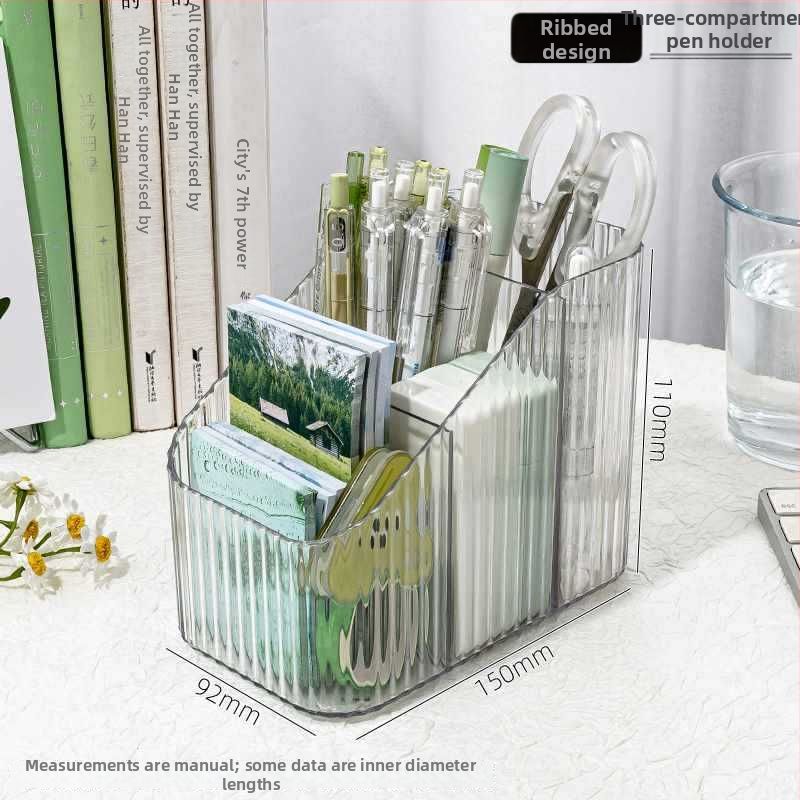 Priehľadný akrylový držiak na perá s veľkou kapacitou — organizér na písacie potreby na detskom stole, darček pre spolužiaka, Vianoce