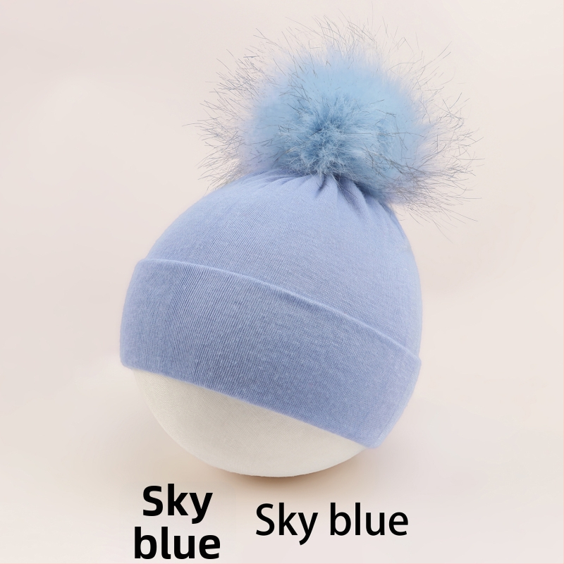 Pulórová čiapka pre deti s kupolovitou vrchnou časťou a okrajom na uši, teplá a vetruodolná, pre vek 0–2 rokov