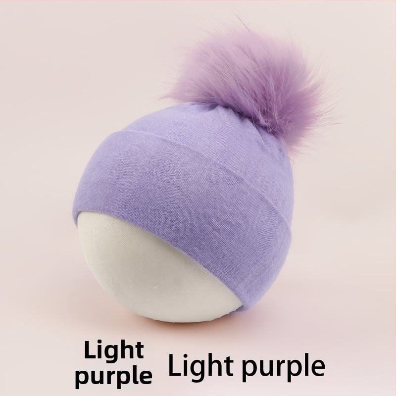 Pulórová čiapka pre deti s kupolovitou vrchnou časťou a okrajom na uši, teplá a vetruodolná, pre vek 0–2 rokov