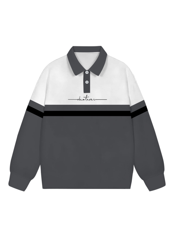 Muška dukserica s 3D digitalnim printom, ovratnik spušten, dugi rukav, 96% poliester, prilagođeni kroj