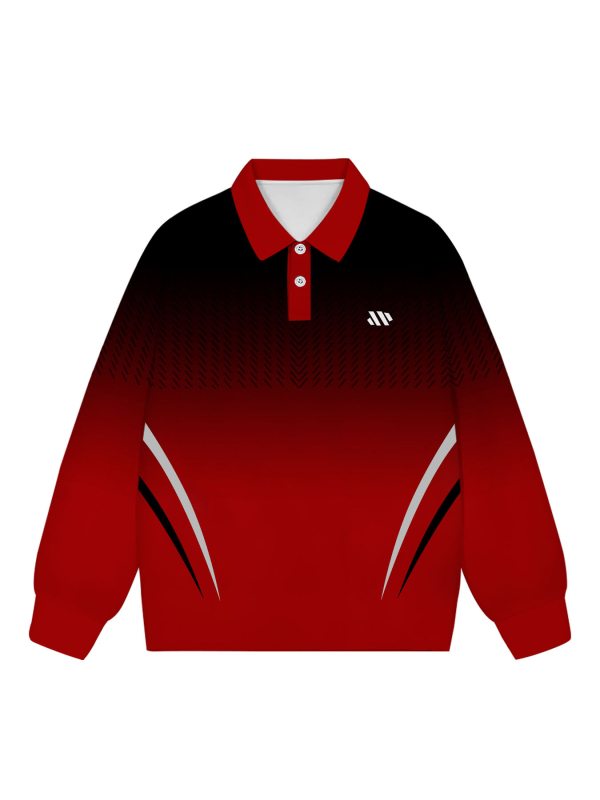 Muška dukserica s 3D digitalnim printom, ovratnik spušten, dugi rukav, 96% poliester, prilagođeni kroj