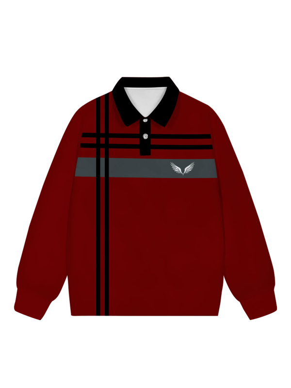 Muška dukserica s 3D digitalnim printom, ovratnik spušten, dugi rukav, 96% poliester, prilagođeni kroj