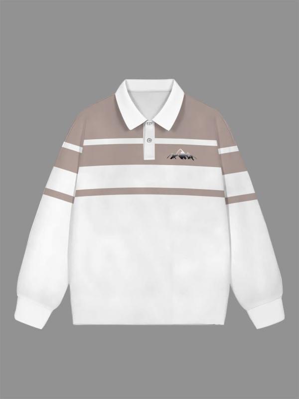 Muška dukserica s 3D digitalnim printom, ovratnik spušten, dugi rukav, 96% poliester, prilagođeni kroj