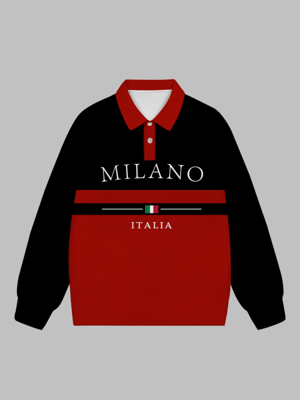 Muška dukserica s 3D digitalnim printom, ovratnik spušten, dugi rukav, 96% poliester, prilagođeni kroj