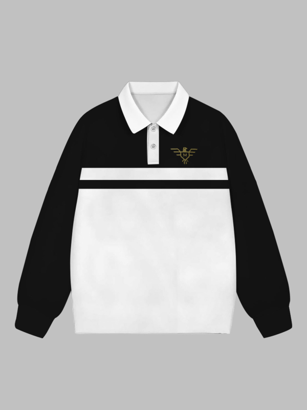 Muška dukserica s 3D digitalnim printom, ovratnik spušten, dugi rukav, 96% poliester, prilagođeni kroj