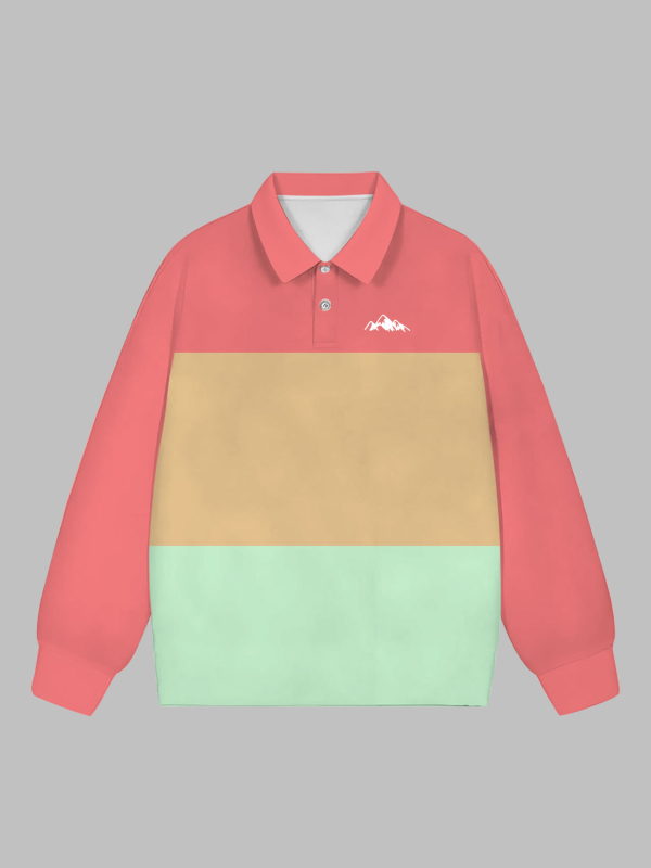 Muška dukserica s 3D digitalnim printom, ovratnik spušten, dugi rukav, 96% poliester, prilagođeni kroj