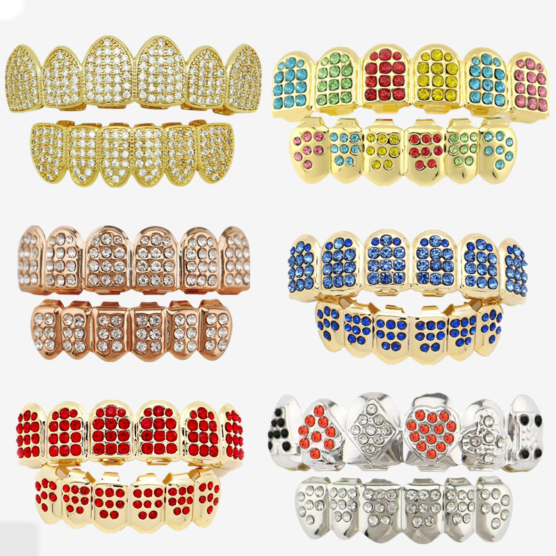 Zubné šperky na kostým - zliatina, elektroplating, kreslený štýl, čerstvý a sladký dizajn, jar 2025