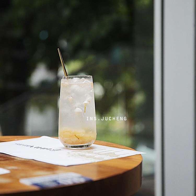 Staklena čaša za piće – nordijski stil, sa slamkom, prijenosna, jednoslojna