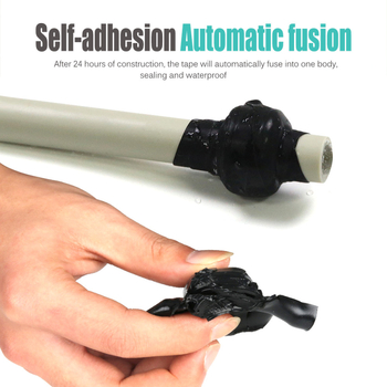 Silikónová samolepiaca páska – izolácia a proti úniku, substrát: silikónový kaučuk, -60°C až 260°C, pre vodovodné rúry