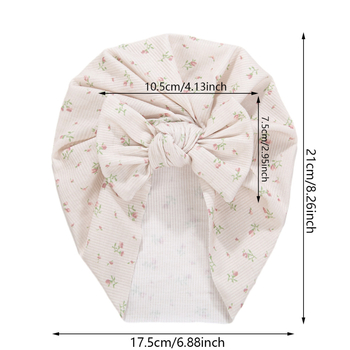 Detská čiapka Beanie z jacquardového polyesteru (96%+), pruhovaný vzor, bez okraje, ochrana proti slnku