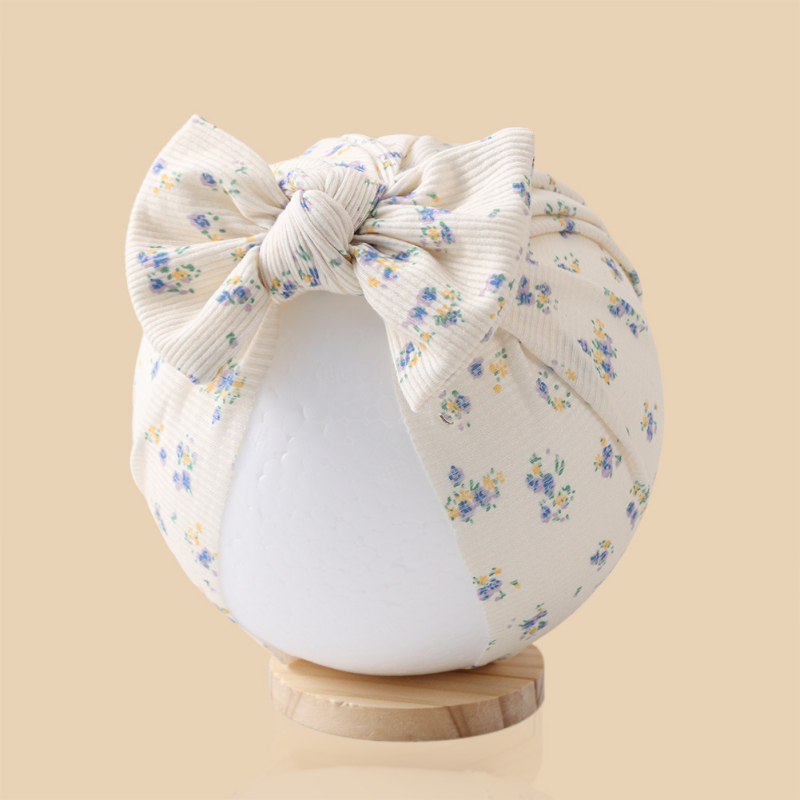 Detská čiapka Beanie z jacquardového polyesteru (96%+), pruhovaný vzor, bez okraje, ochrana proti slnku