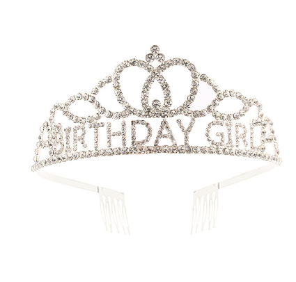 Dievčenská narodeninová koruna s ramenným popruhom — Ručne vyrobené; Prispôsobiteľné; Značka Hengzhou; Materiál: Tkanina