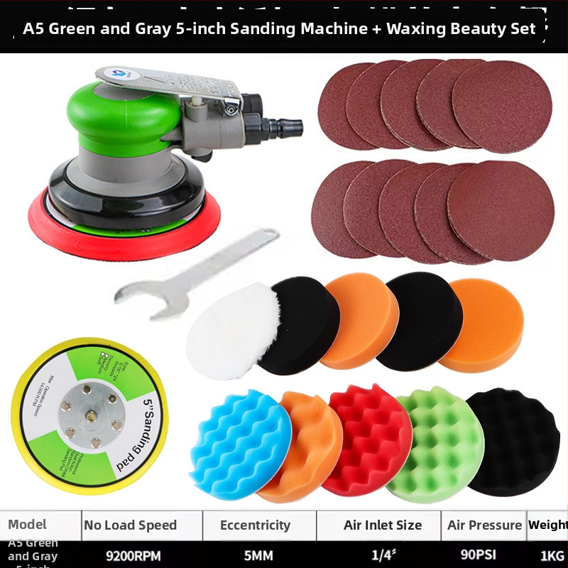 Speed leopard pneumatický excentrický brúsič-polír na leštenie auta s prachovým vývodom