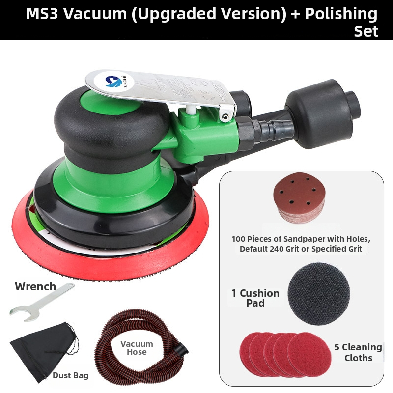 Speed leopard pneumatický excentrický brúsič-polír na leštenie auta s prachovým vývodom