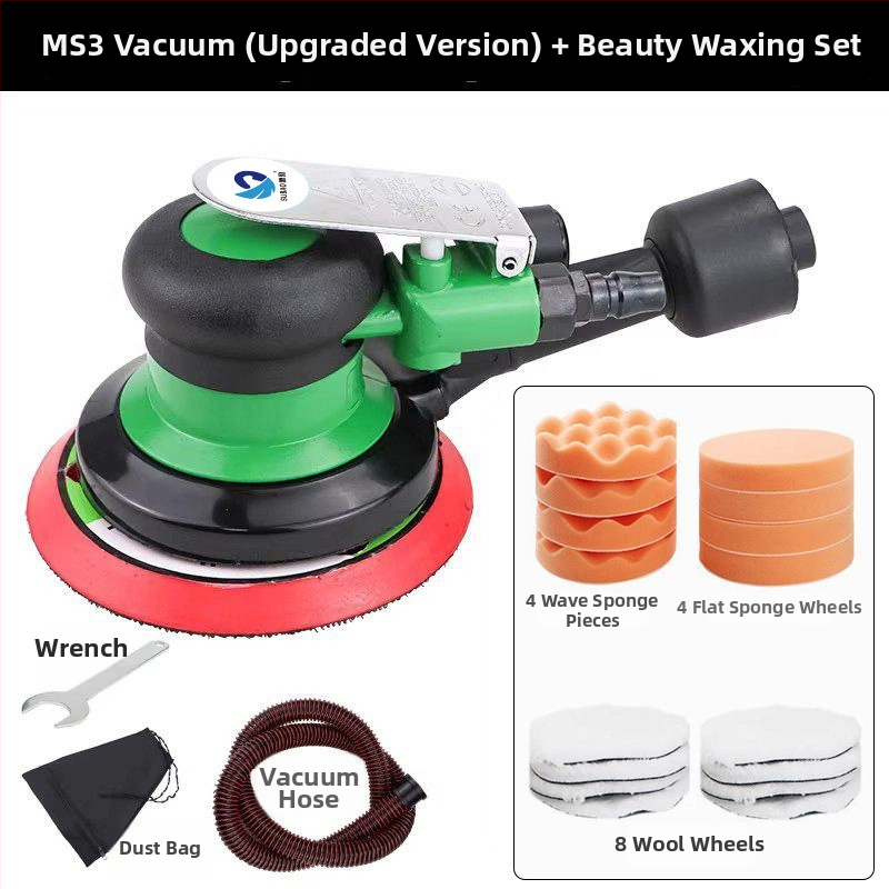 Speed leopard pneumatický excentrický brúsič-polír na leštenie auta s prachovým vývodom