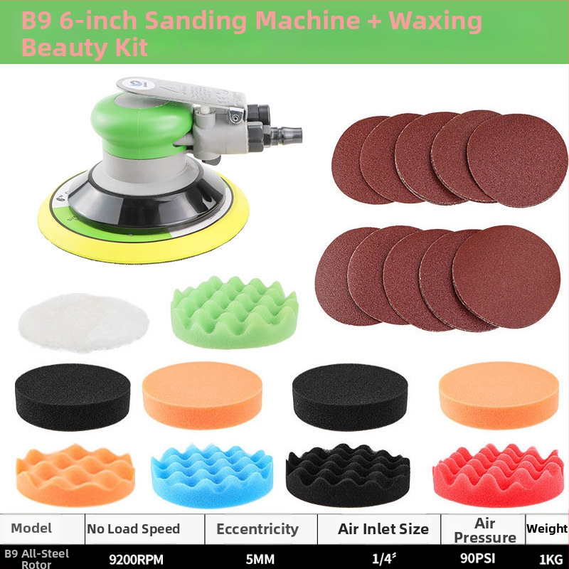 Speed leopard pneumatický excentrický brúsič-polír na leštenie auta s prachovým vývodom