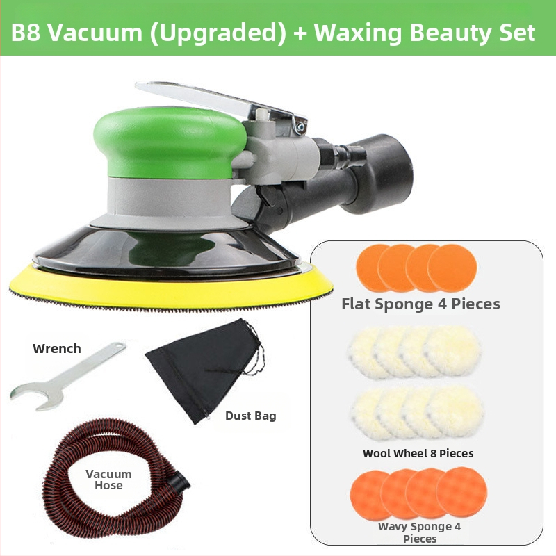 Speed leopard pneumatický excentrický brúsič-polír na leštenie auta s prachovým vývodom