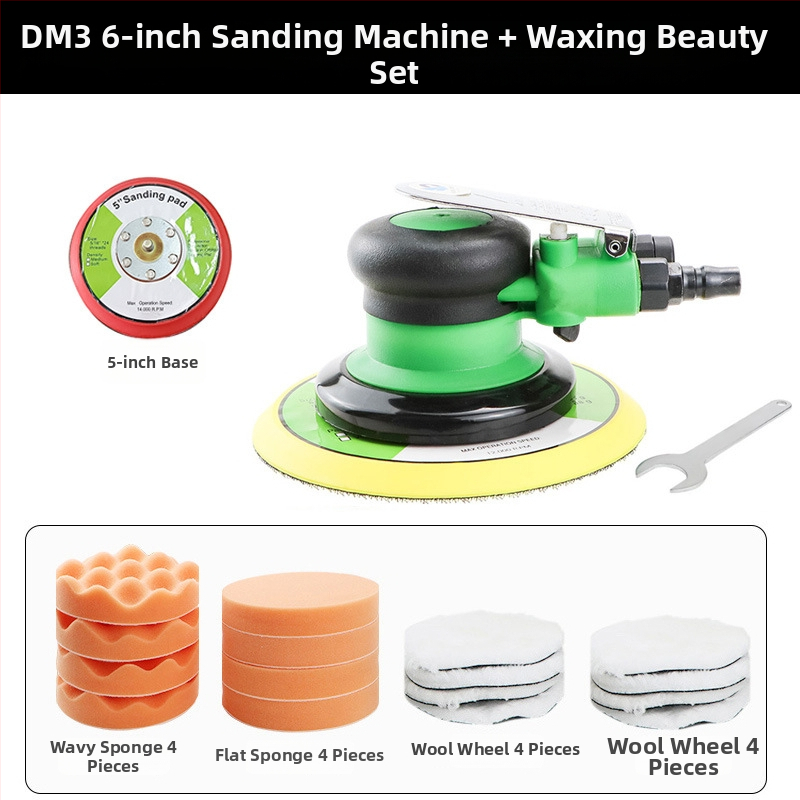 Speed leopard pneumatický excentrický brúsič-polír na leštenie auta s prachovým vývodom