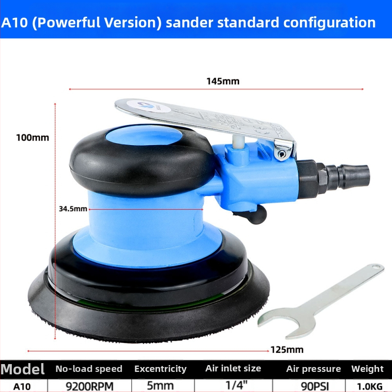Speed leopard pneumatický excentrický brúsič-polír na leštenie auta s prachovým vývodom