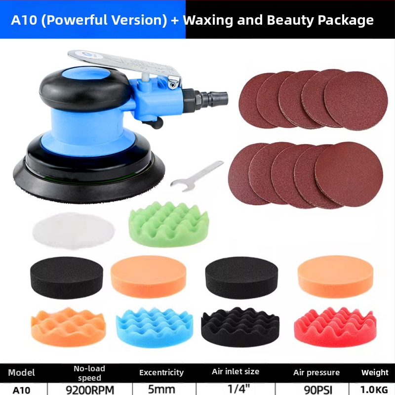 Speed leopard pneumatický excentrický brúsič-polír na leštenie auta s prachovým vývodom