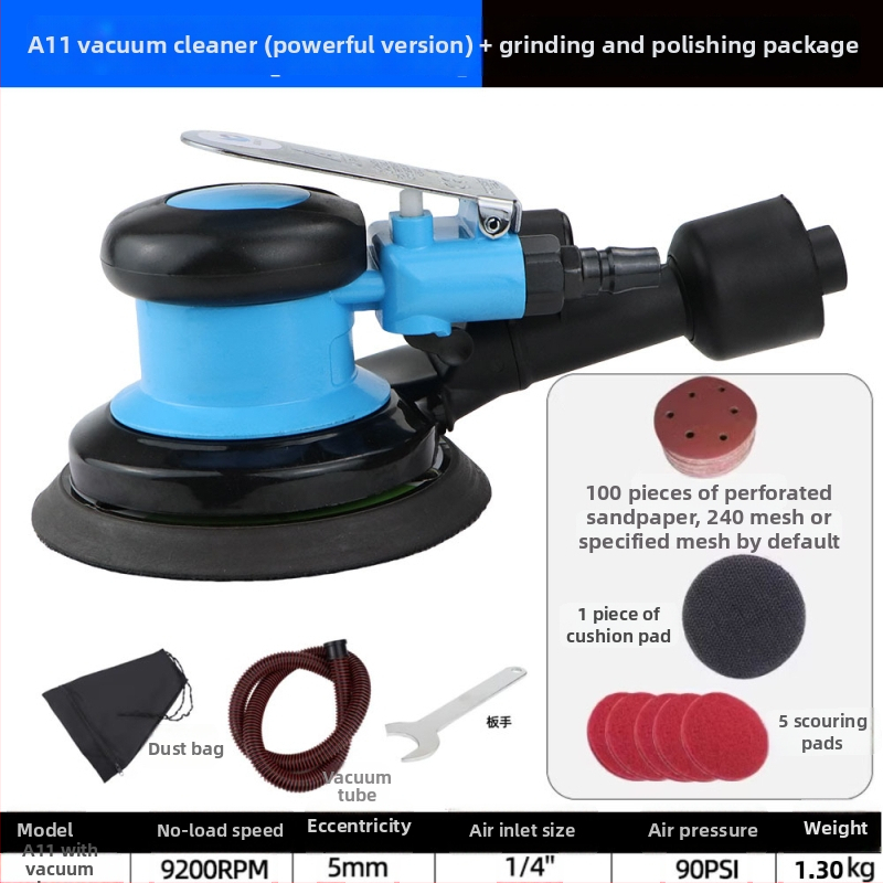 Speed leopard pneumatický excentrický brúsič-polír na leštenie auta s prachovým vývodom