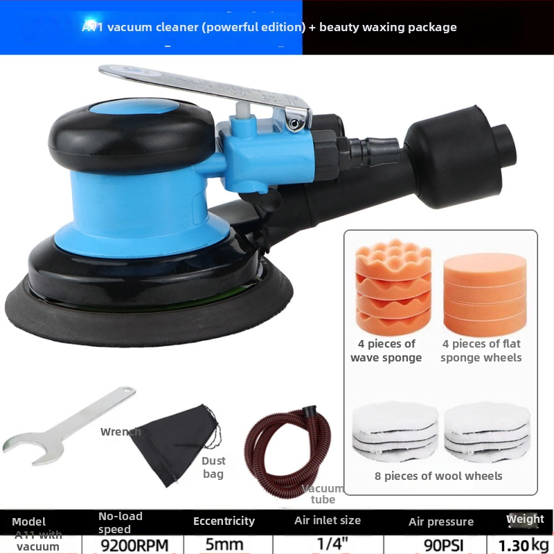 Speed leopard pneumatický excentrický brúsič-polír na leštenie auta s prachovým vývodom