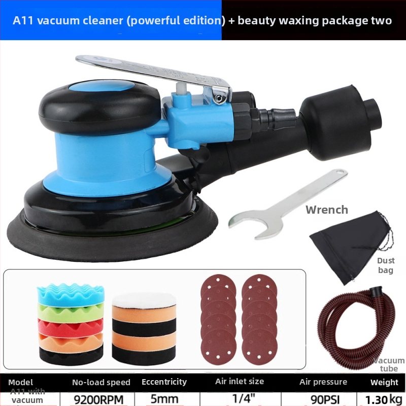 Speed leopard pneumatický excentrický brúsič-polír na leštenie auta s prachovým vývodom