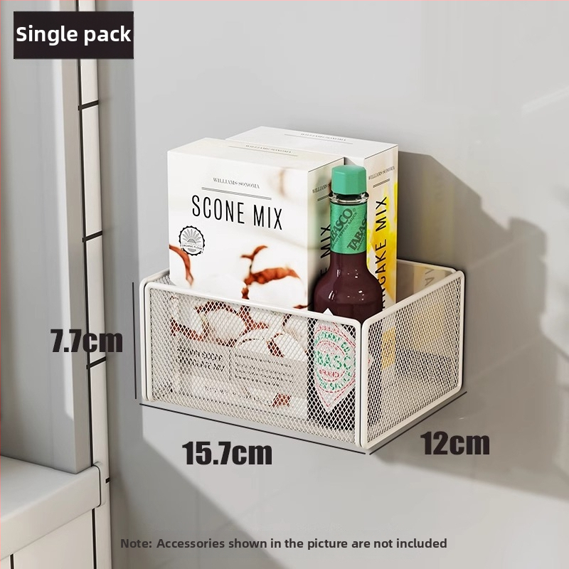 Köögikülje magnetiline riiul koos riputatava korviga, 1 kiht, reisidel hoiustamiseks, paigaldus vajalik