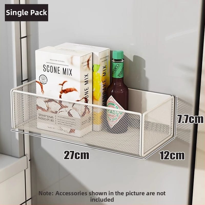 Köögikülje magnetiline riiul koos riputatava korviga, 1 kiht, reisidel hoiustamiseks, paigaldus vajalik