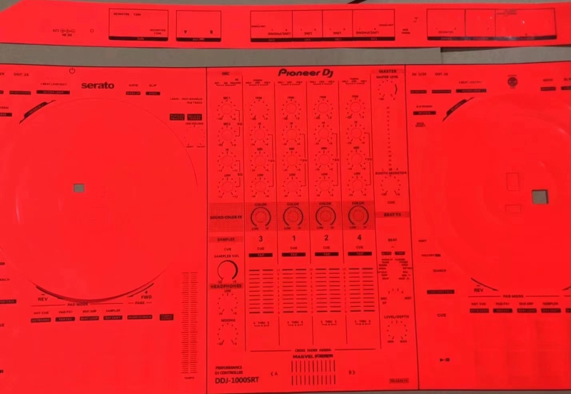 DDJ1000 1000SRT DJ Kontrolér Panel Ochranný Film Nálepka