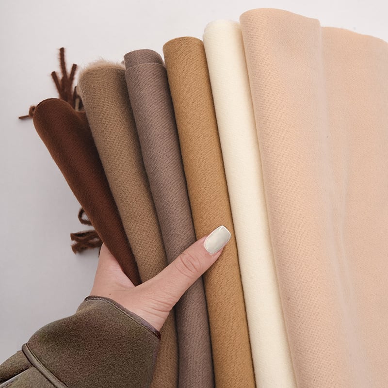 Șal din cașmire artificial, cu ciucuri, tricot twill, pentru iarnă, poliester