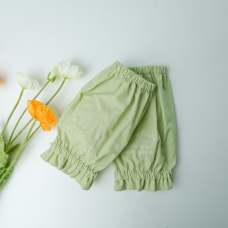 Bavlnené rukávy do kancelárie – proti zašpineniu, moderný minimalistický štýl, vyšívané