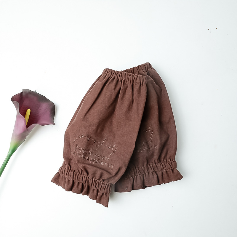 Bavlnené rukávy do kancelárie – proti zašpineniu, moderný minimalistický štýl, vyšívané