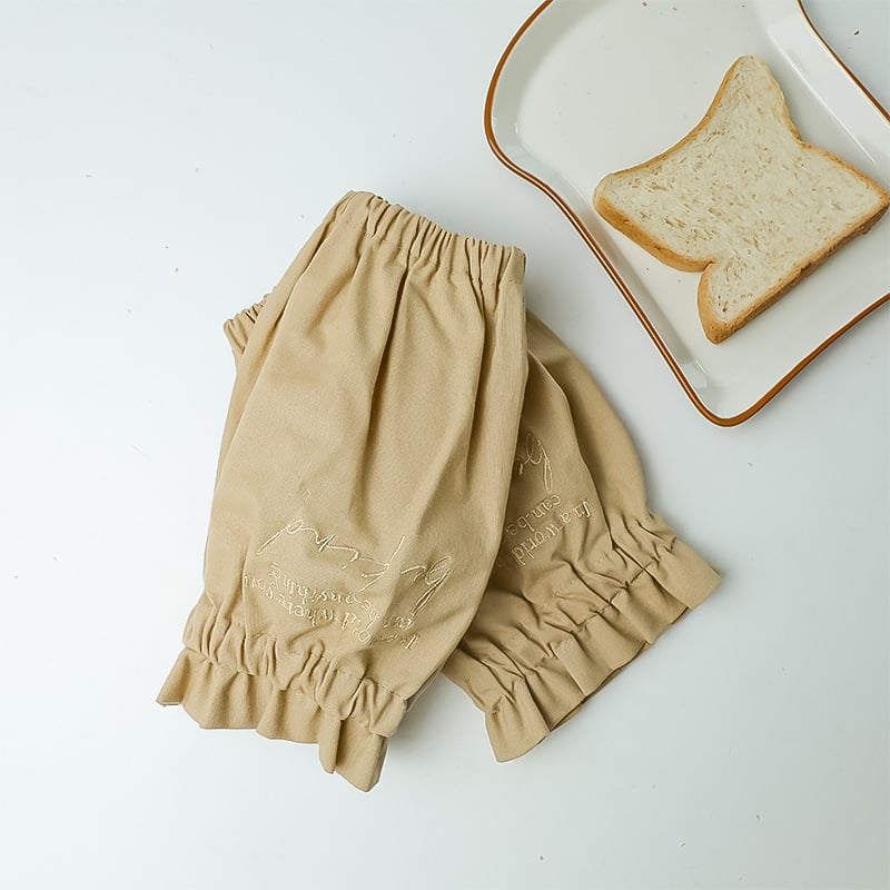 Bavlnené rukávy do kancelárie – proti zašpineniu, moderný minimalistický štýl, vyšívané