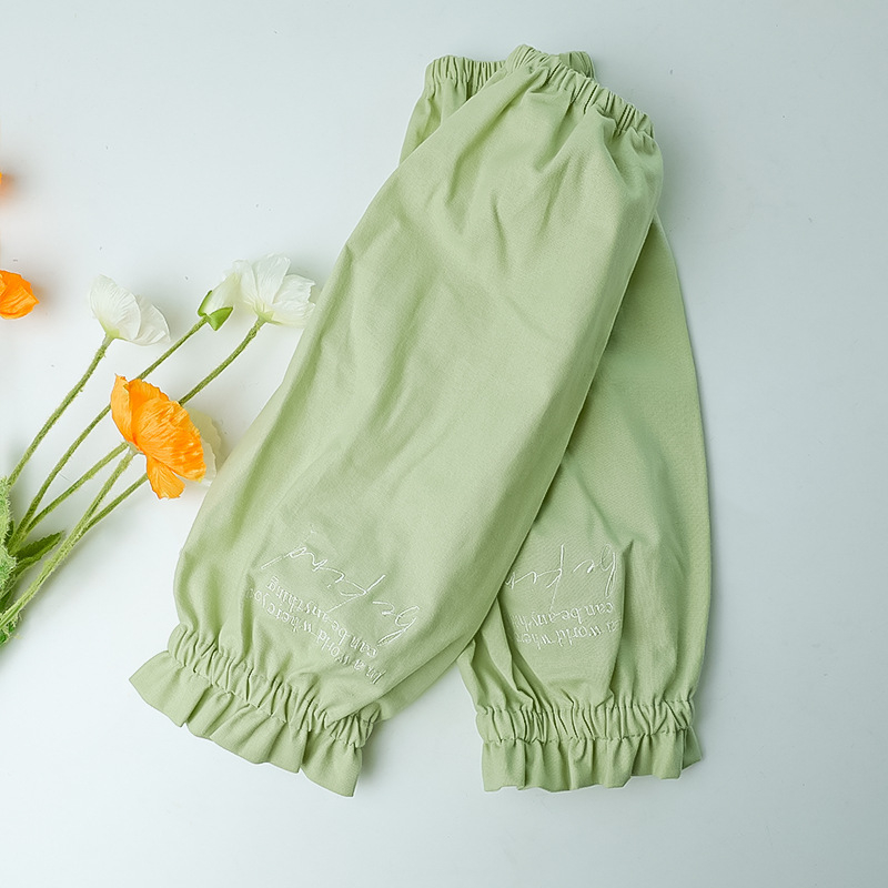 Bavlnené rukávy do kancelárie – proti zašpineniu, moderný minimalistický štýl, vyšívané