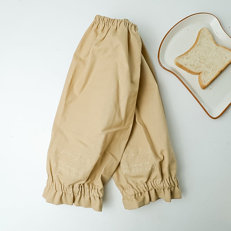 Bavlnené rukávy do kancelárie – proti zašpineniu, moderný minimalistický štýl, vyšívané