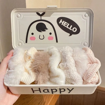 Plyšová gumička do vlasov pre deti – štýl Kórea/Japonsko, doplnok do vlasov, jar 2021