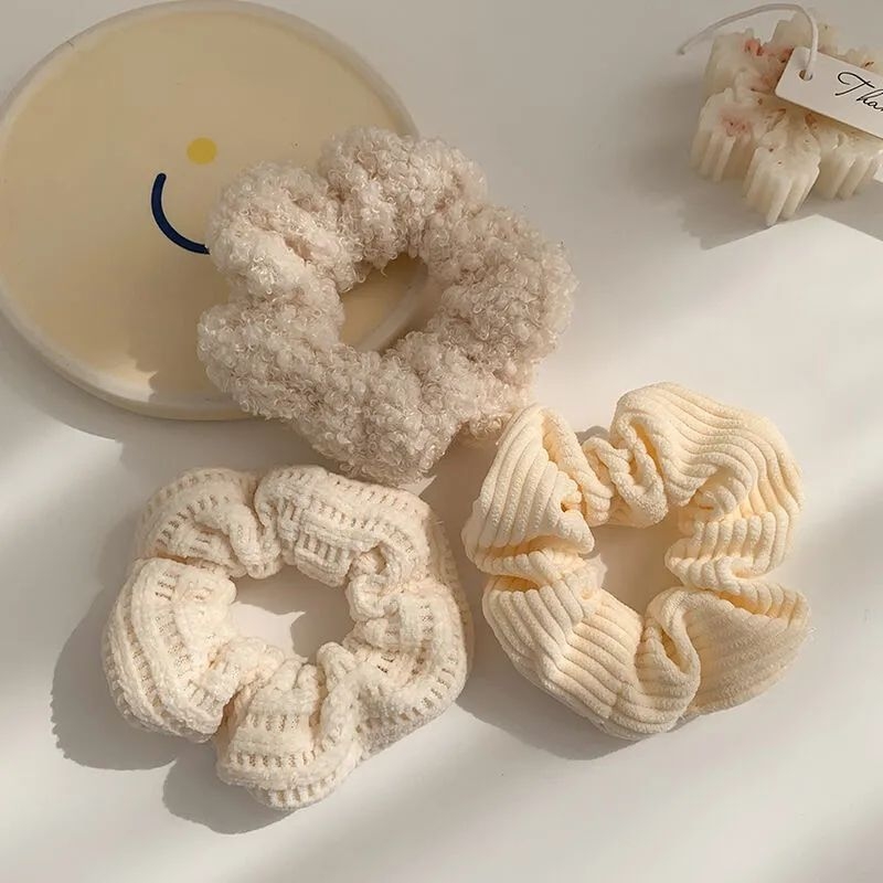 Plyšová gumička do vlasov pre deti – štýl Kórea/Japonsko, doplnok do vlasov, jar 2021