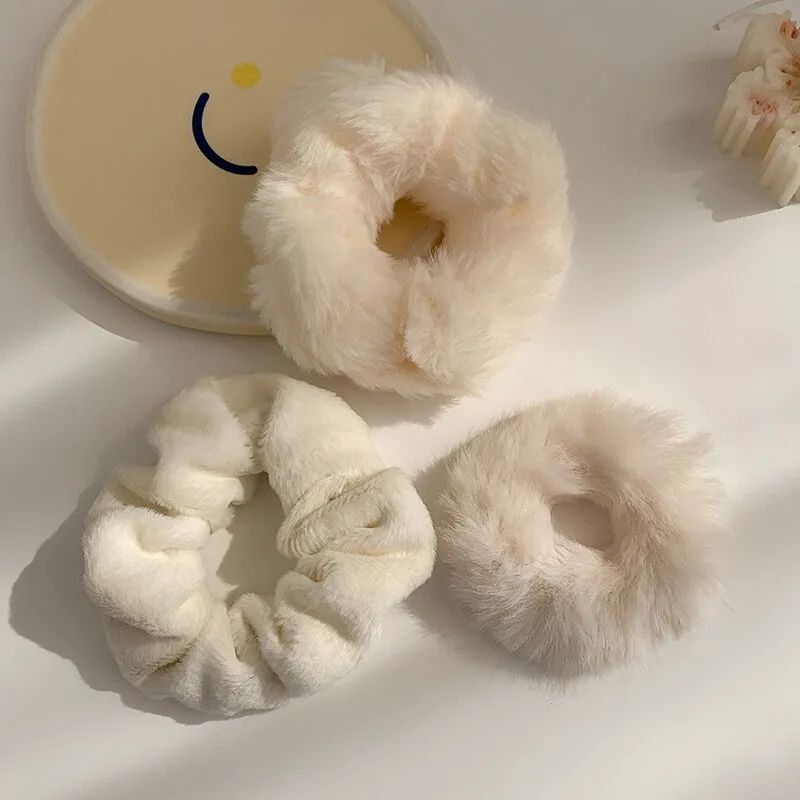 Plyšová gumička do vlasov pre deti – štýl Kórea/Japonsko, doplnok do vlasov, jar 2021