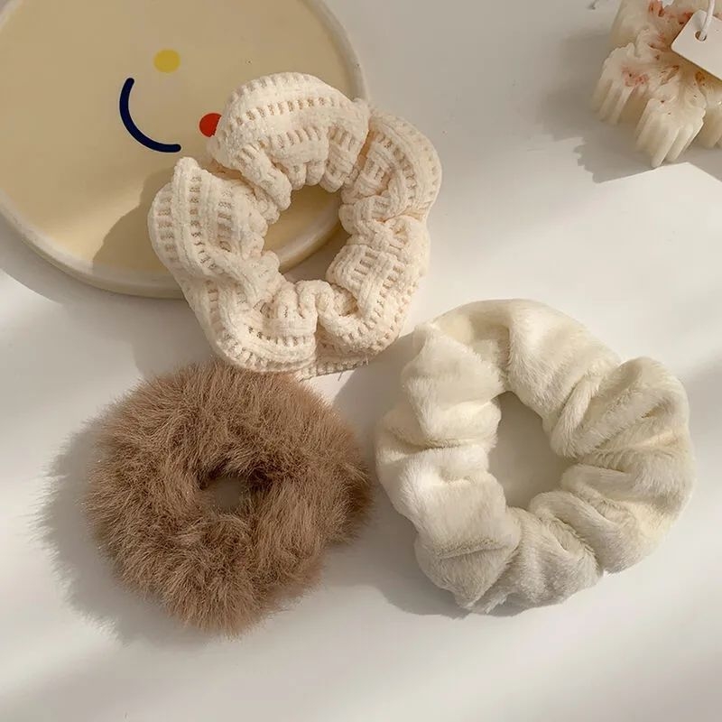 Plyšová gumička do vlasov pre deti – štýl Kórea/Japonsko, doplnok do vlasov, jar 2021