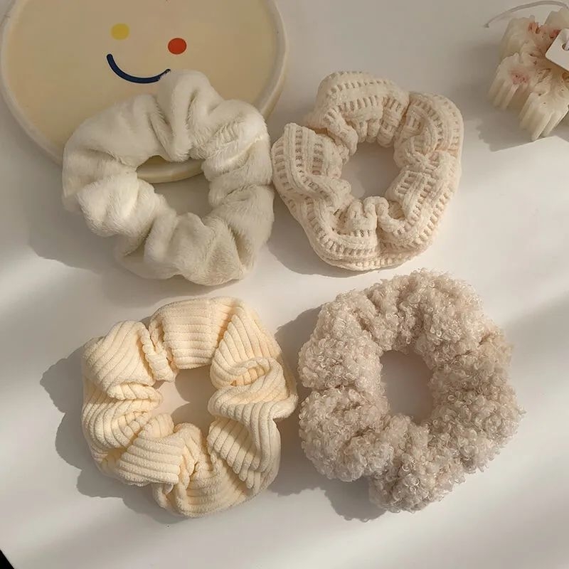 Plyšová gumička do vlasov pre deti – štýl Kórea/Japonsko, doplnok do vlasov, jar 2021