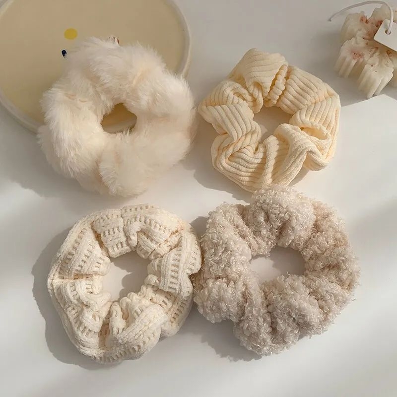 Plyšová gumička do vlasov pre deti – štýl Kórea/Japonsko, doplnok do vlasov, jar 2021